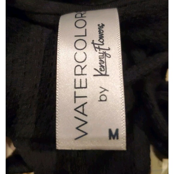 NWT Kenny Flowers The Mykonos Woven Textured Underwire Bikini Top Black SZ M - Picture 6 of 8